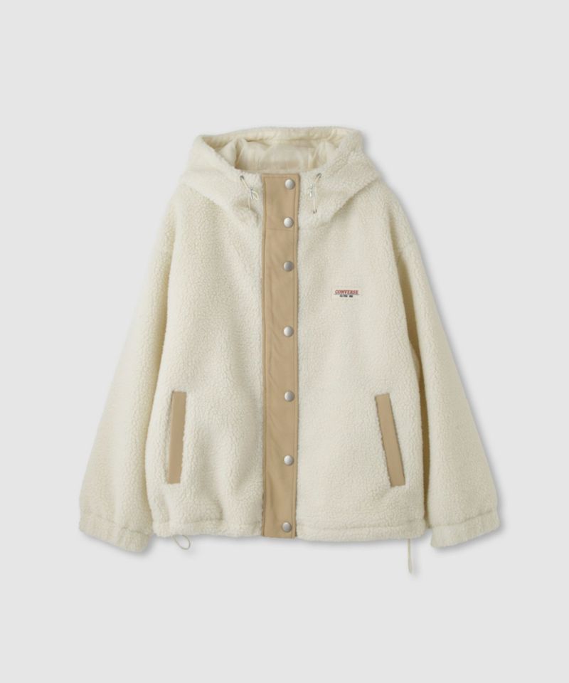 CONVERSE ボアフードジャケット レディース商品画像-14