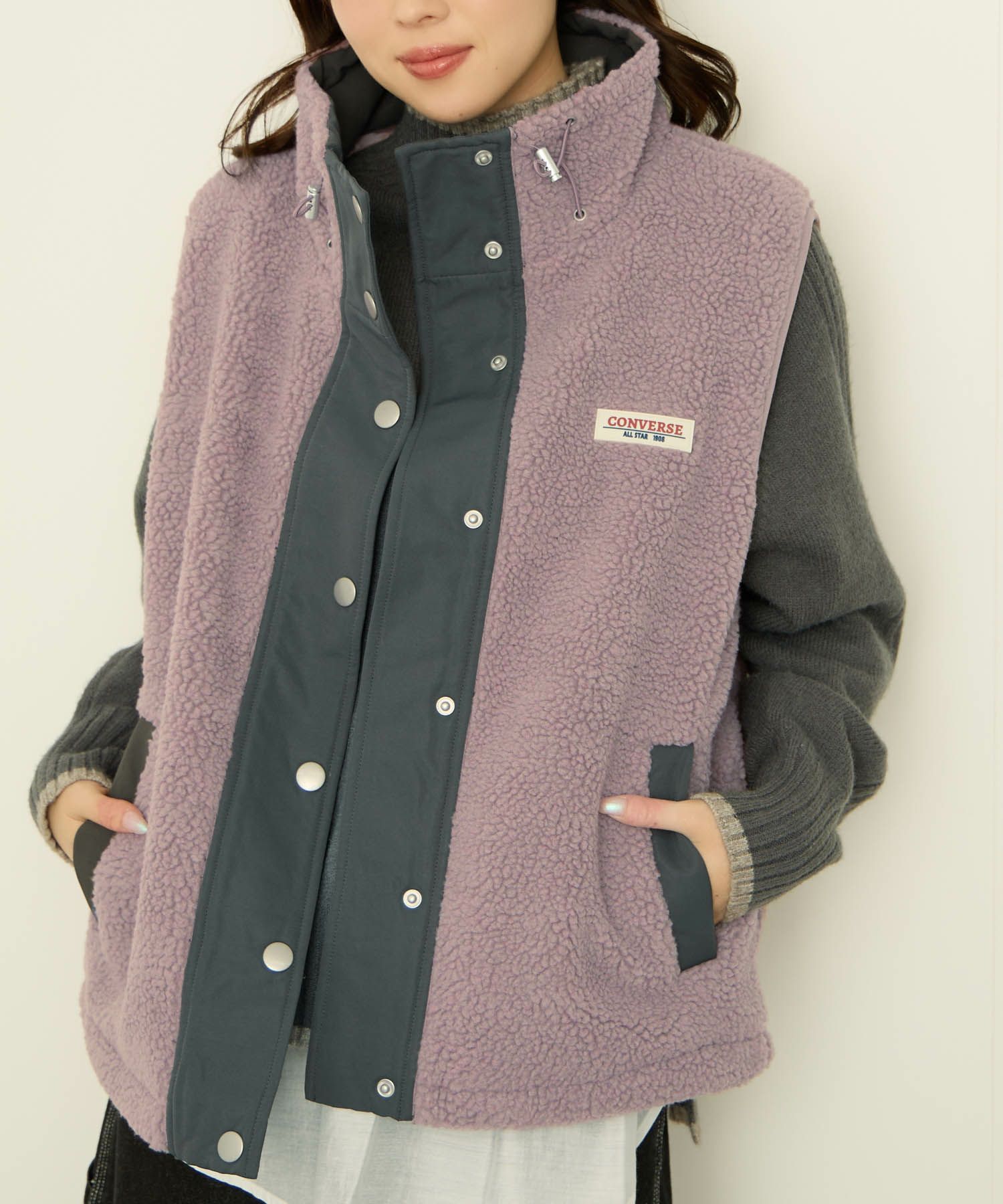 CONVERSE  ボアベスト レディース商品画像-3