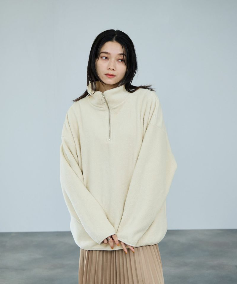 milli de l'air  ライトボアハーフジッププルオーバー レディース商品画像-2