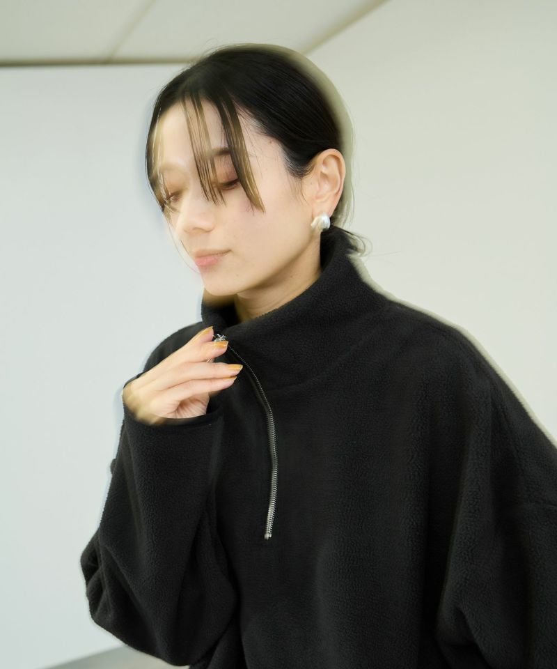 milli de l'air  ライトボアハーフジッププルオーバー レディース商品画像-7