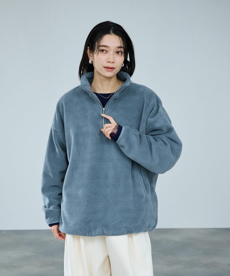 milli de l'air  ライトボアハーフジッププルオーバー レディース商品画像-14