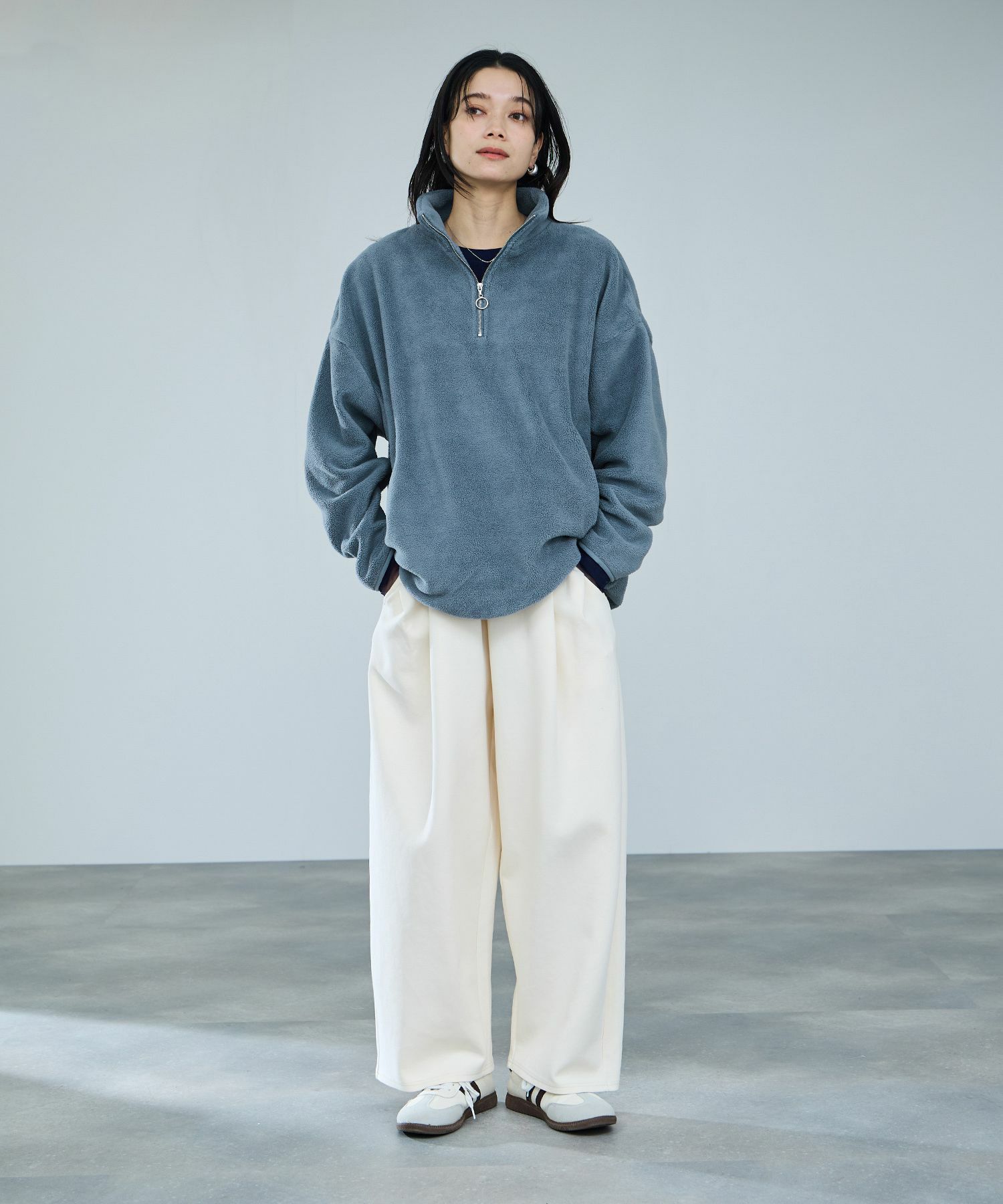 milli de l'air  ライトボアハーフジッププルオーバー レディース商品画像-19