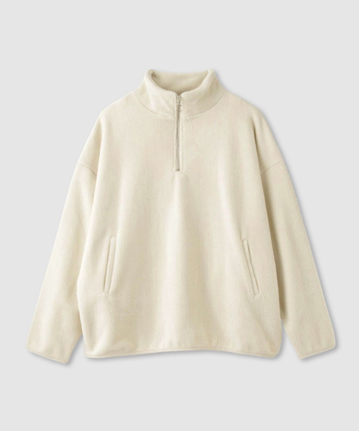 milli de l'air ライトボアハーフジッププルオーバー レディース