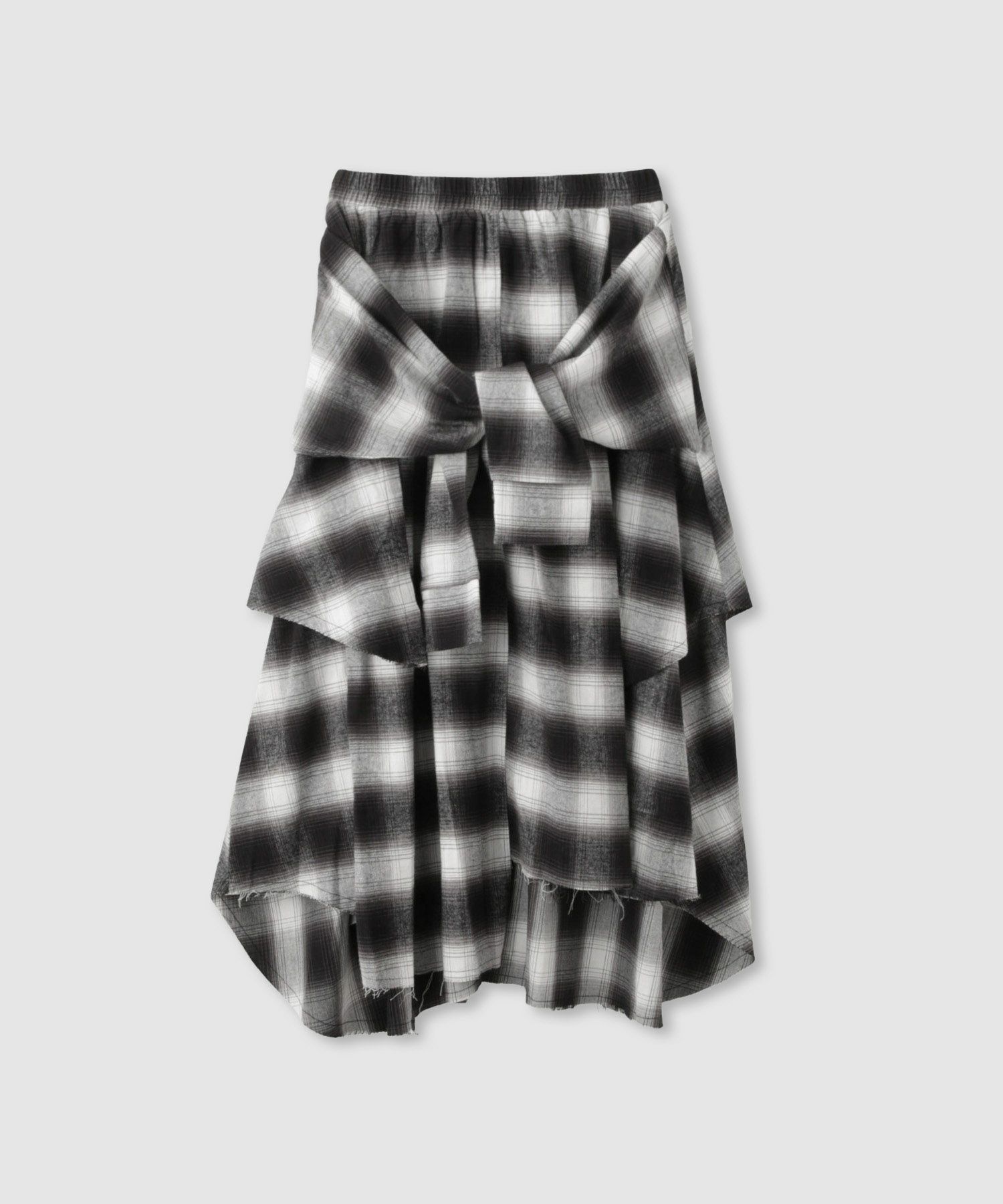 milli de l'air  フェイクスリーブチェックスカート レディース商品画像-14