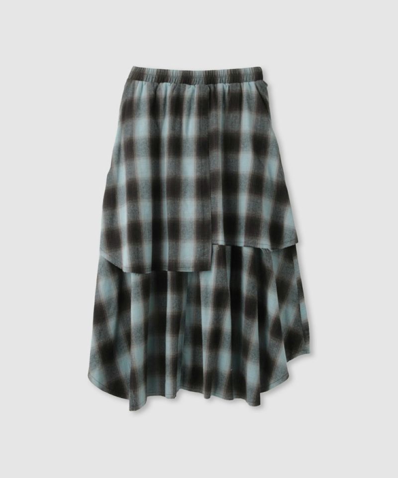 milli de l'air  フェイクスリーブチェックスカート レディース商品画像-15