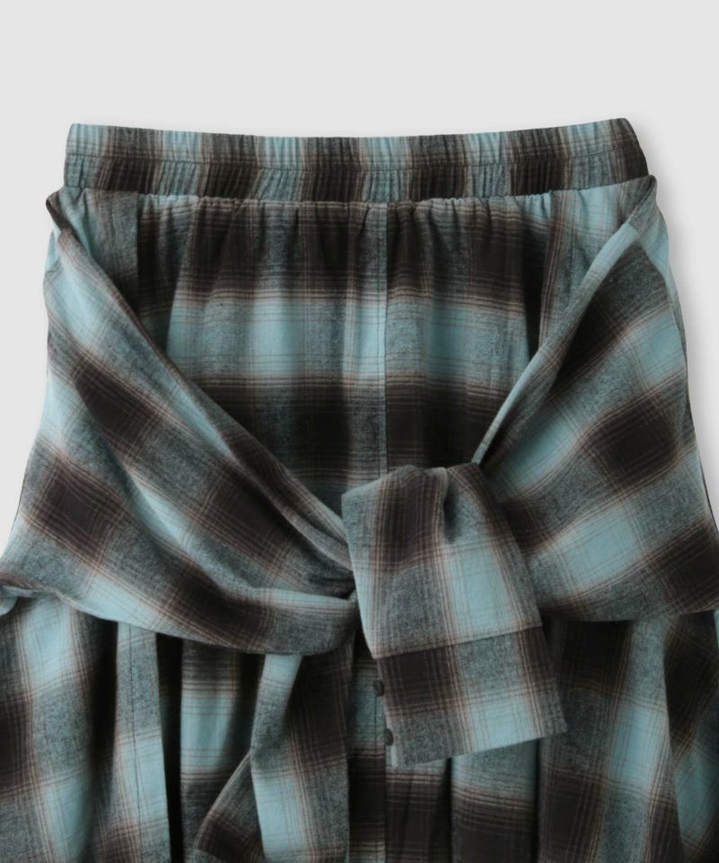 milli de l'air  フェイクスリーブチェックスカート レディース商品画像-16