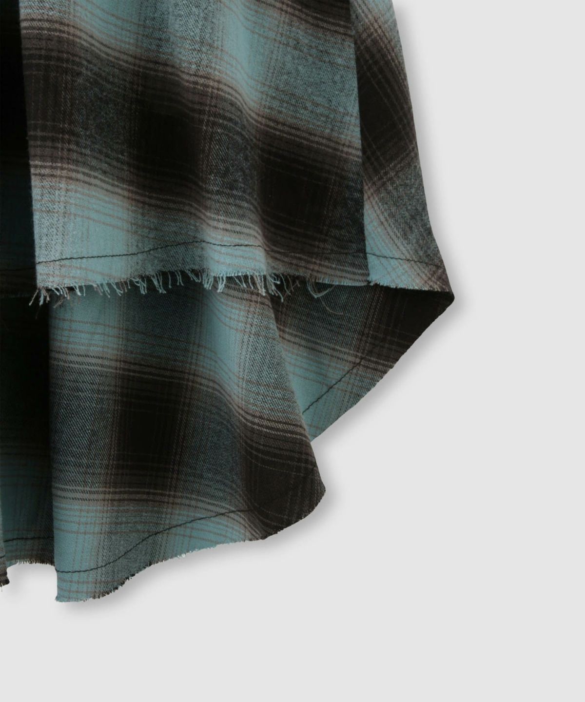 milli de l'air フェイクスリーブチェックスカート レディース