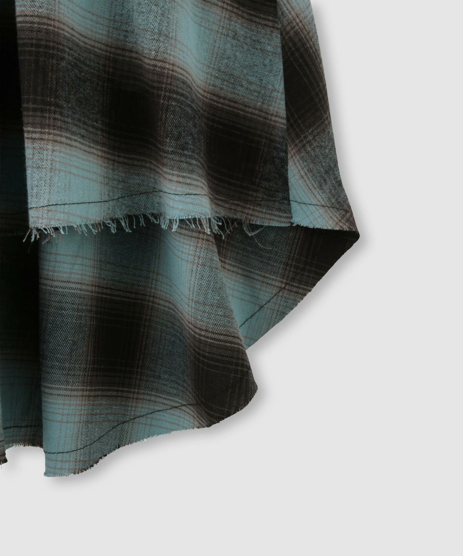 milli de l'air フェイクスリーブチェックスカート レディース