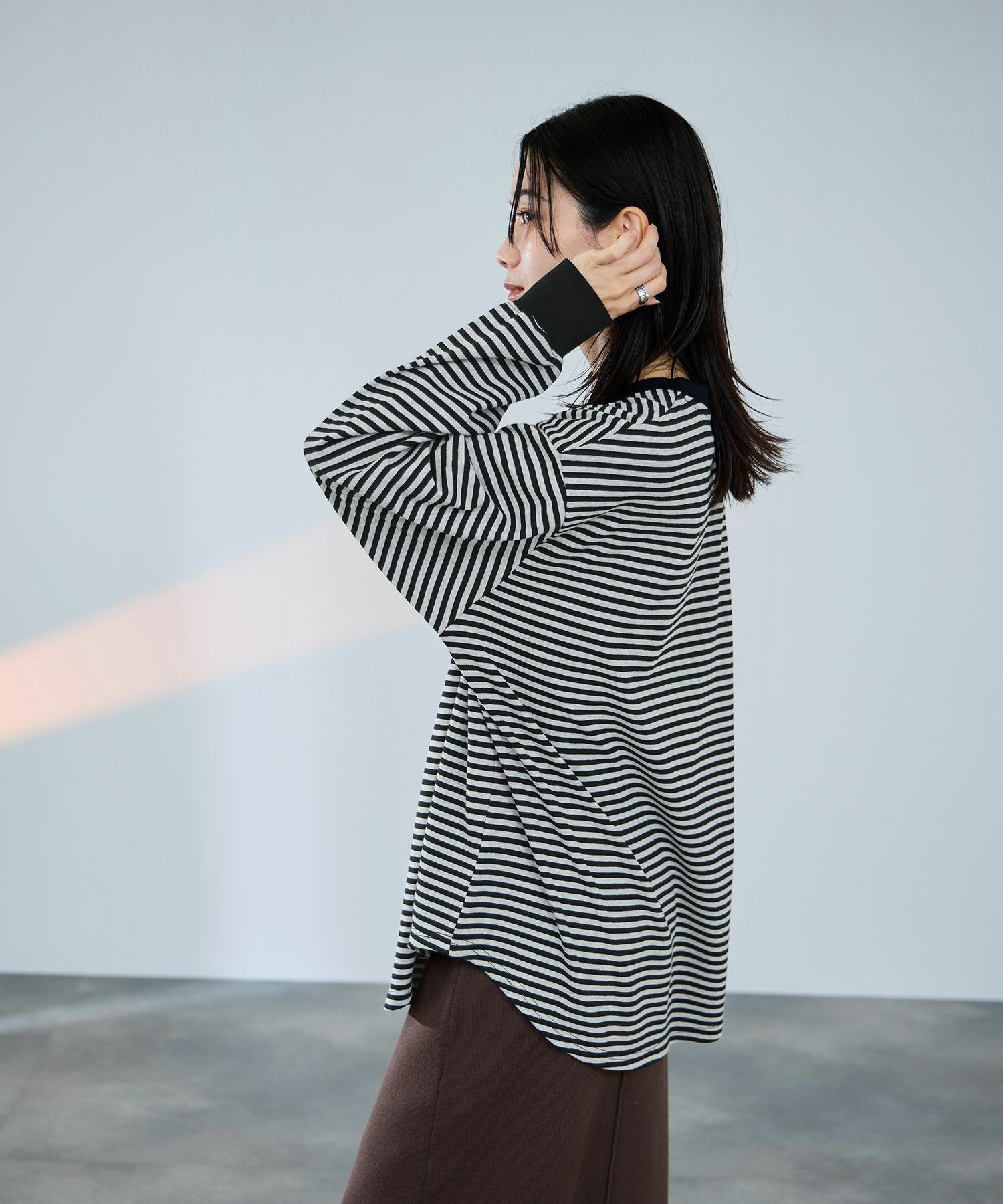 milli de l'air ビッグシルエットカットソー レディース ネコポス 対応商品商品サムネイル-4