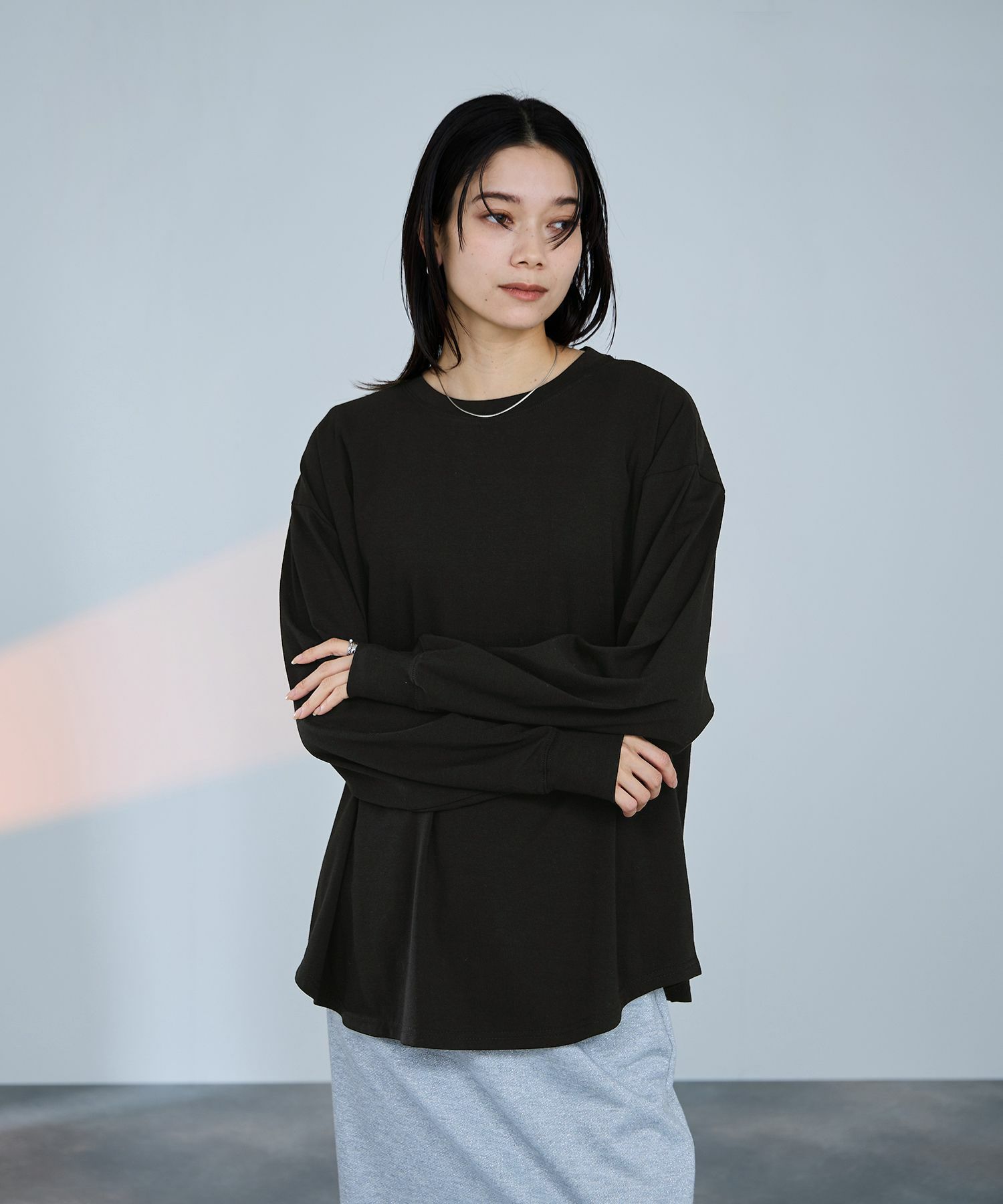 milli de l'air ビッグシルエットカットソー レディース メール便 対応商品商品画像-1