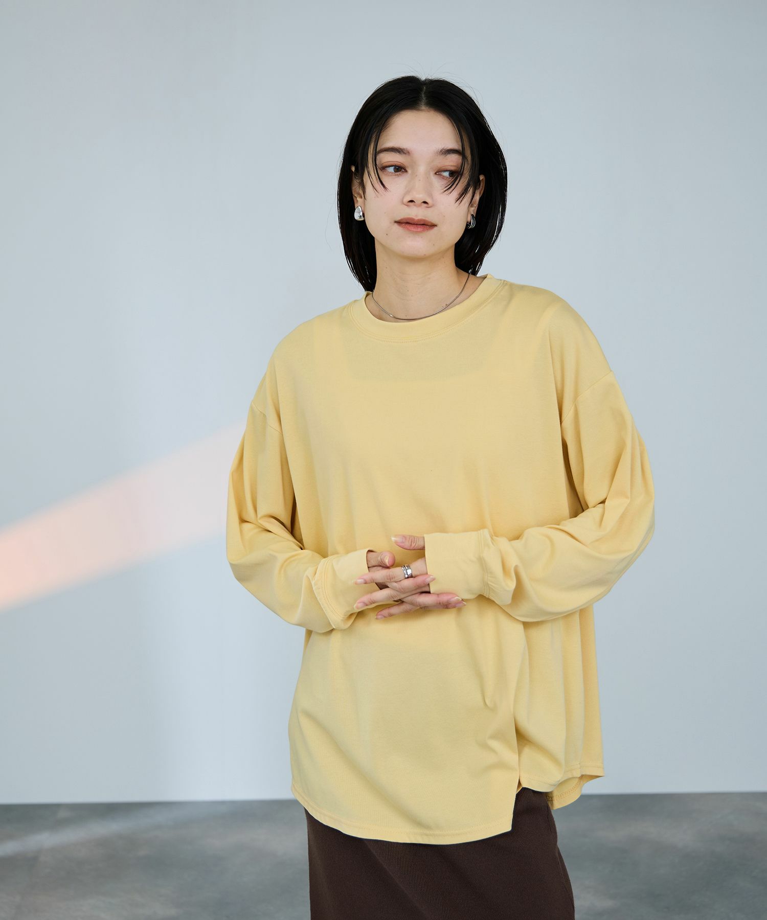 milli de l'air ビッグシルエットカットソー レディース メール便 対応商品商品画像-3