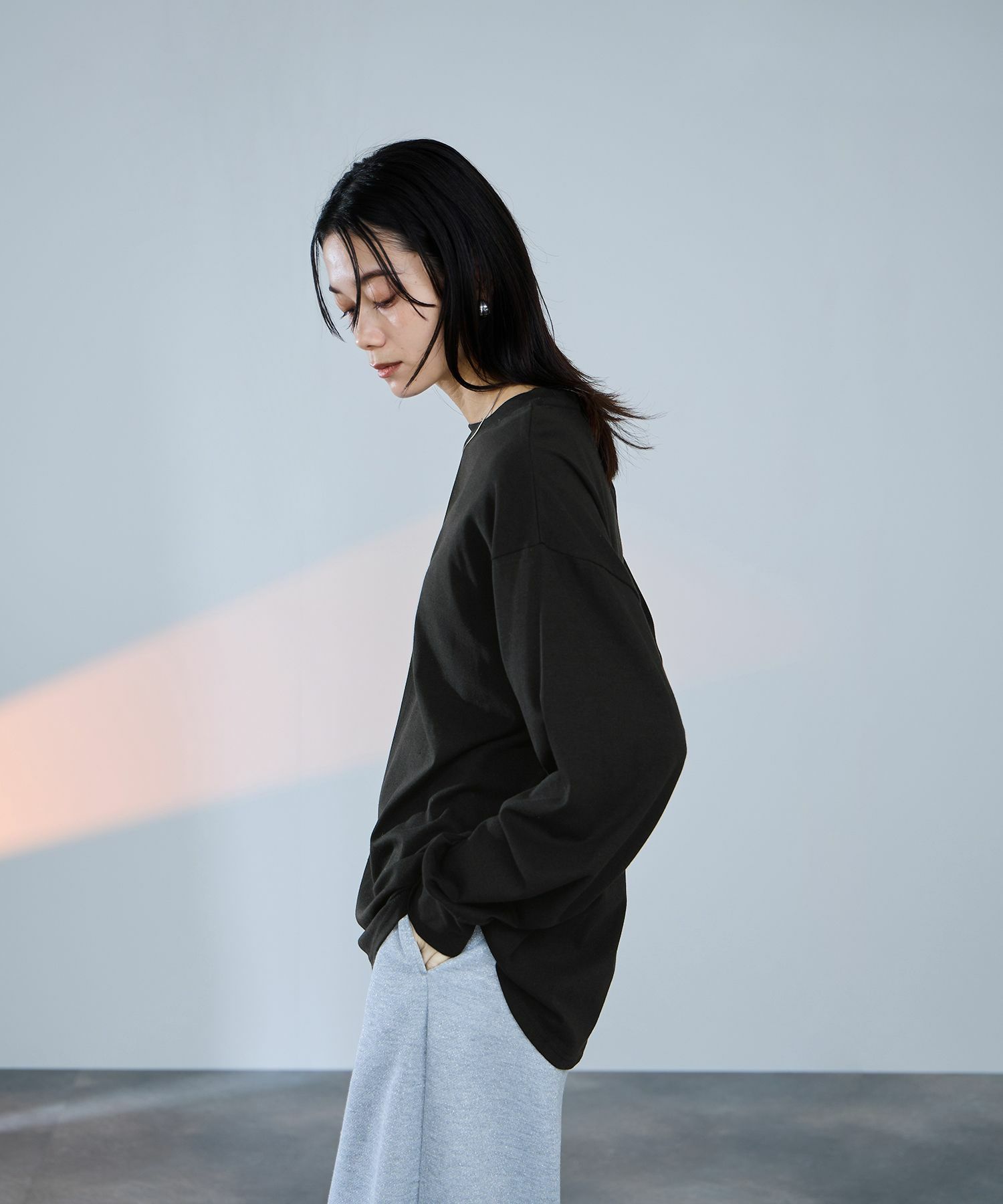 milli de l'air ビッグシルエットカットソー レディース メール便 対応商品商品画像-5