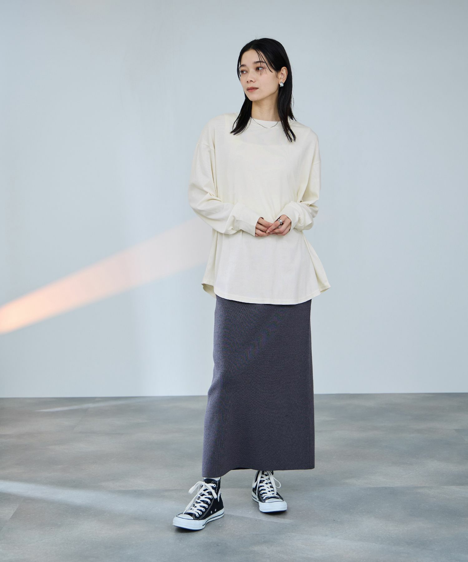 milli de l'air ビッグシルエットカットソー レディース メール便 対応商品商品画像-11