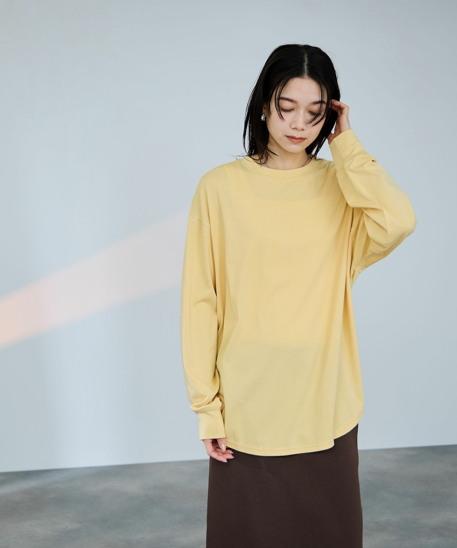 milli de l'air ビッグシルエットカットソー レディース メール便 対応商品
