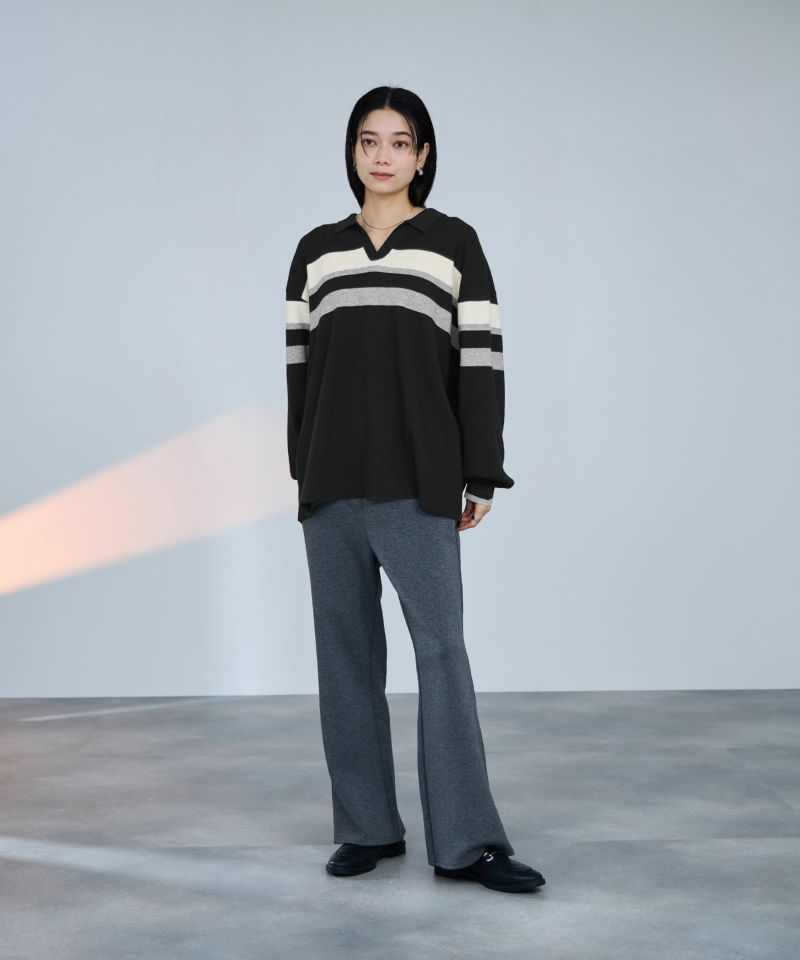 milli de l'air  配色ポロニット レディース商品画像-5