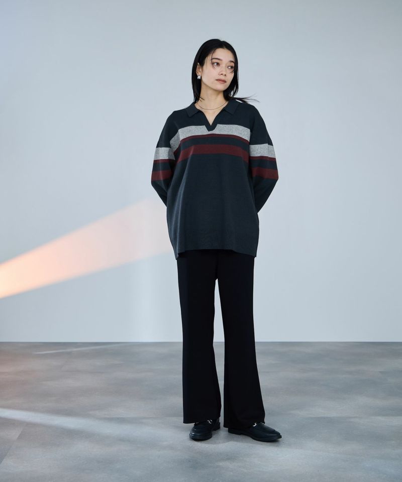 milli de l'air  配色ポロニット レディース商品画像-8