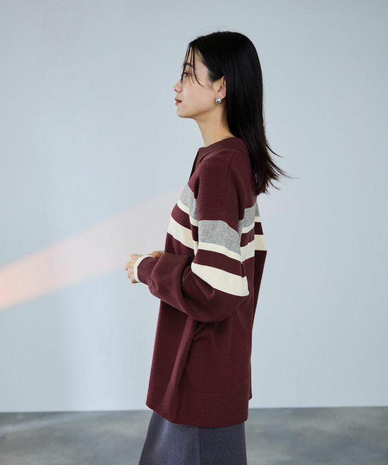 milli de l'air  配色ポロニット レディース商品画像-10