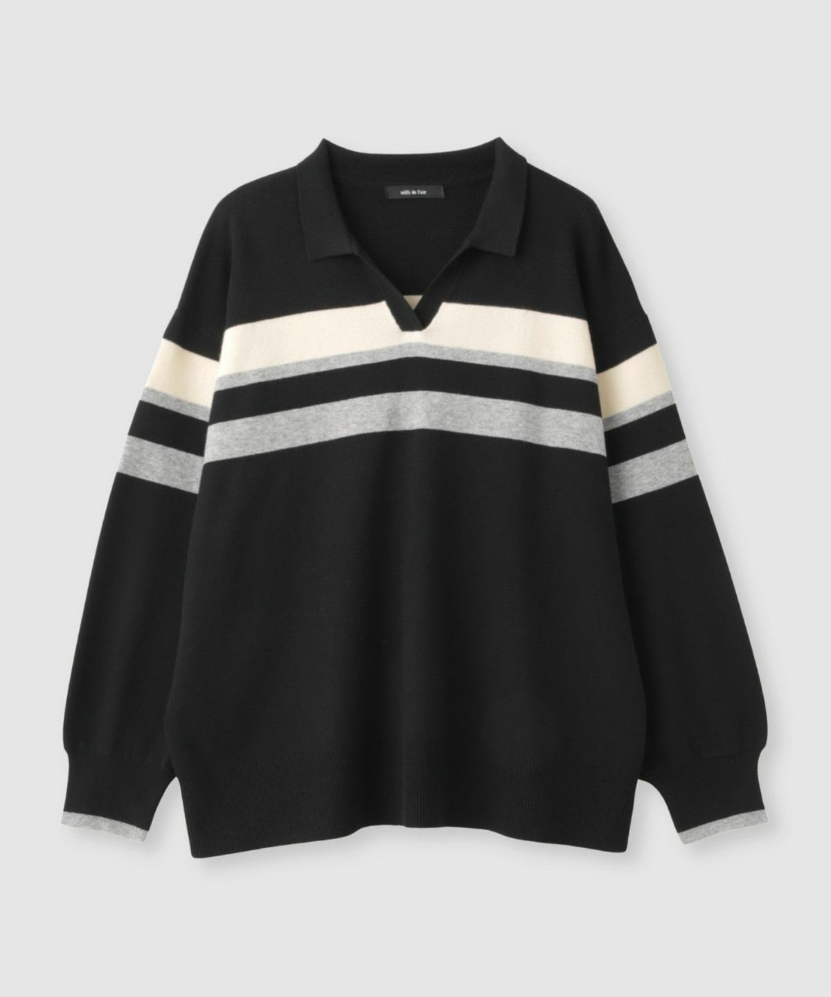 milli de l'air 配色ポロニット レディース