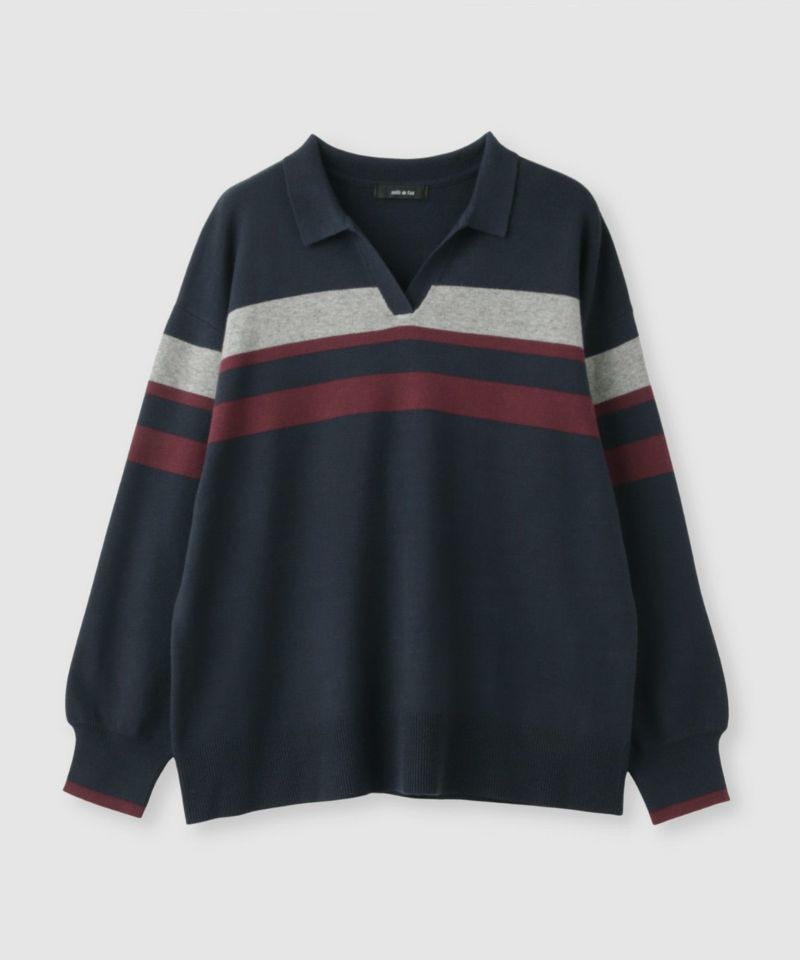 milli de l'air  配色ポロニット レディース商品画像-14