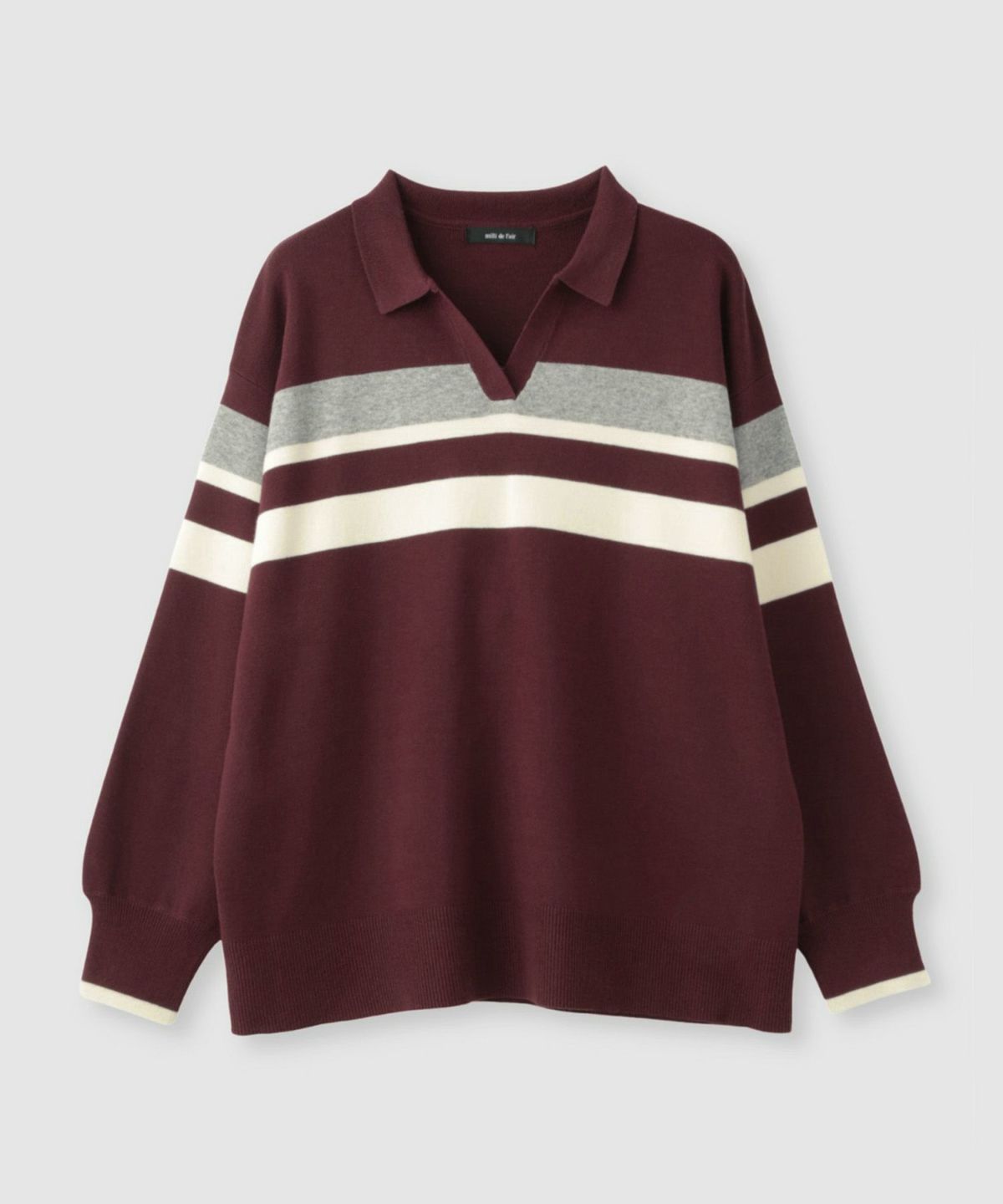 milli de l'air 配色ポロニット レディース