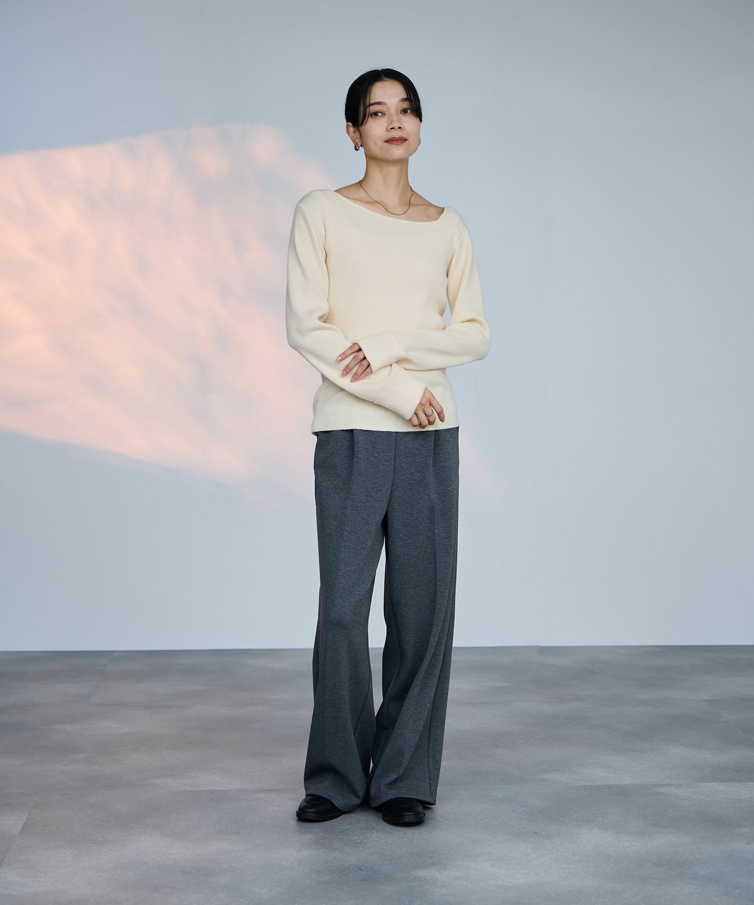 [さらに50%OFF]milli de l'air  コンフィーズ アシメニット レディース商品画像-9