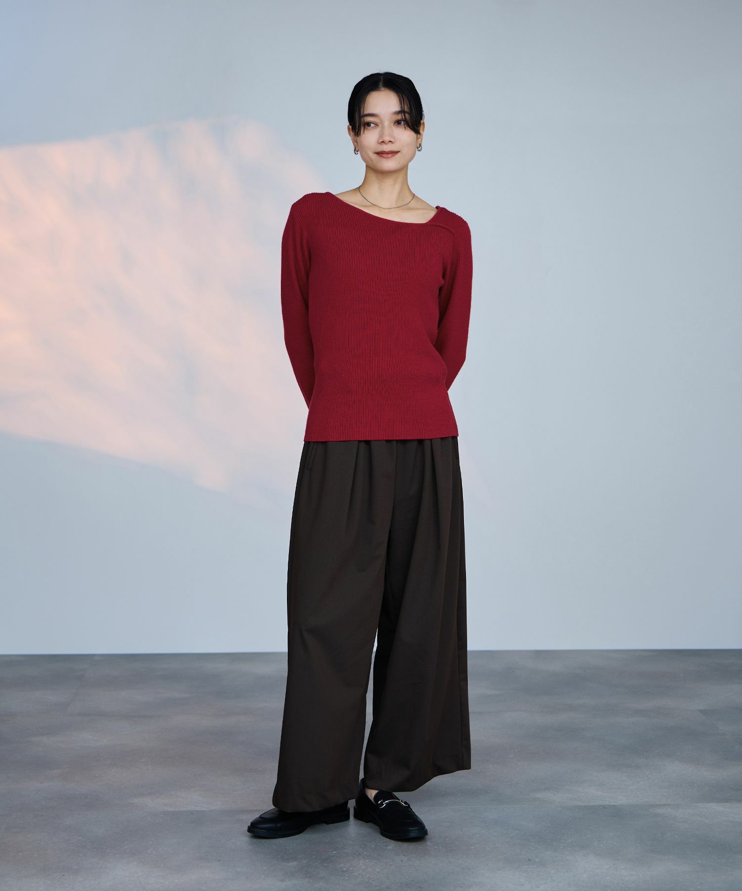 [さらに50%OFF]milli de l'air  コンフィーズ アシメニット レディース商品画像-12