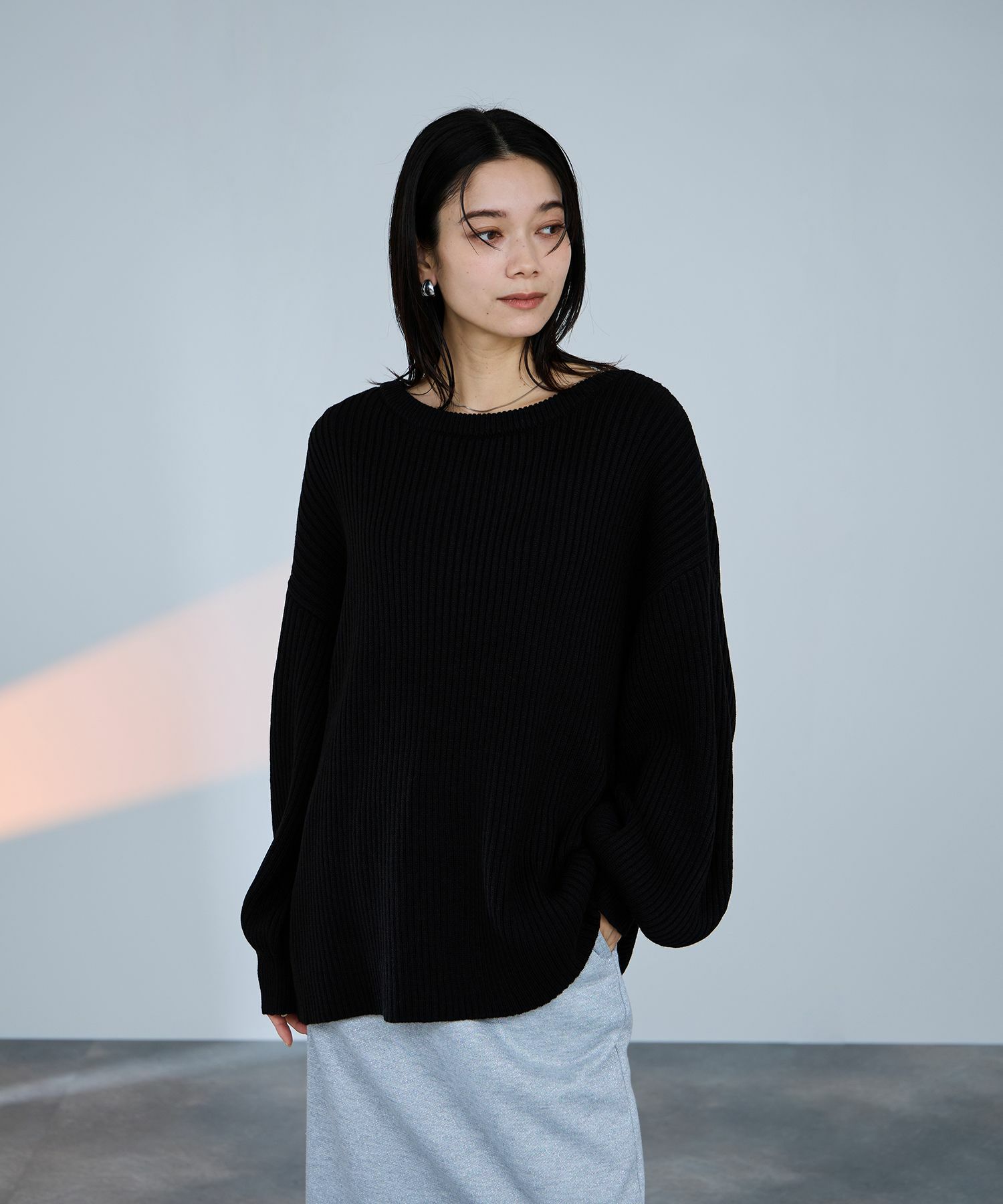 [さらに50%OFF]milli de l'air  前後2WAYバルキーニット レディース商品画像-5