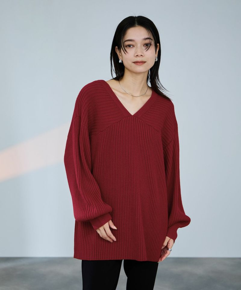 [値下げ]milli de l'air  前後2WAYバルキーニット レディース商品画像-8