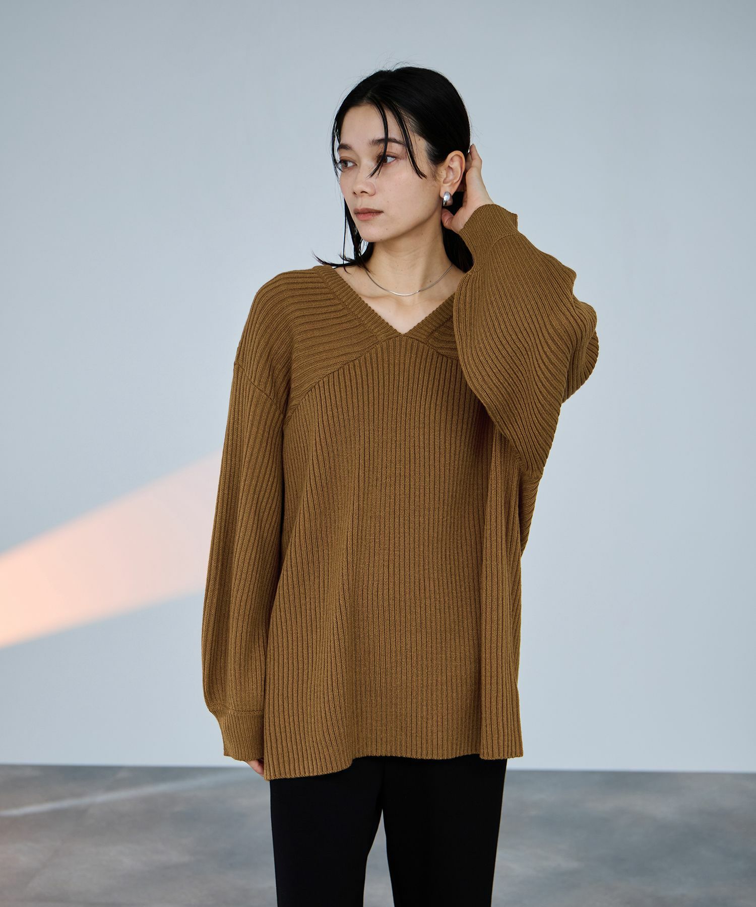 [さらに50%OFF]milli de l'air  前後2WAYバルキーニット レディース商品画像-17