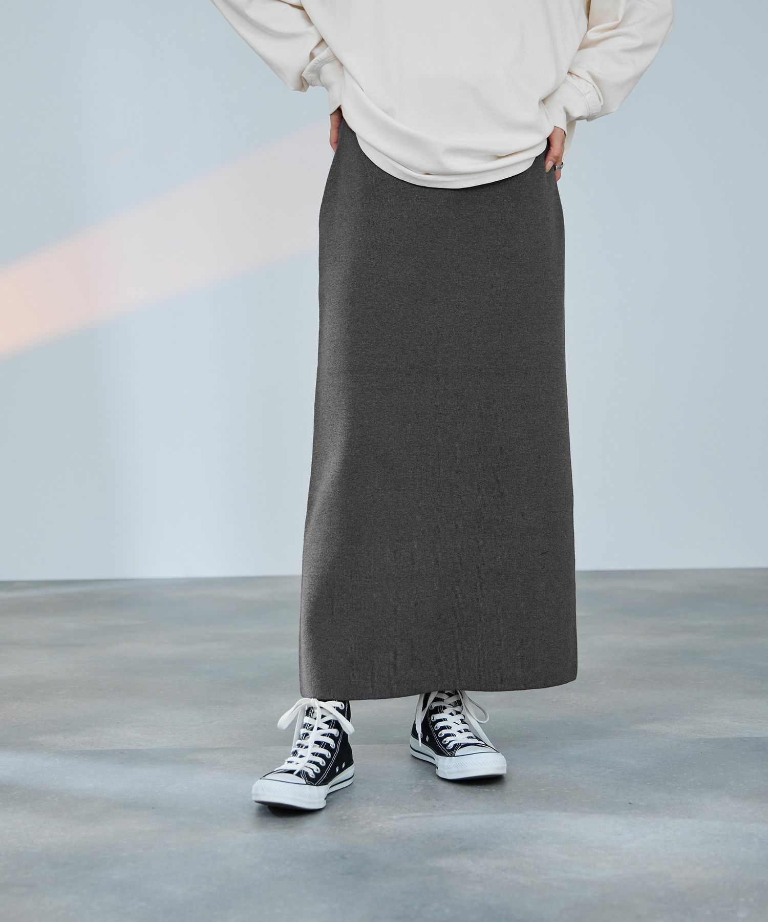 [値下げ]milli de l'air  コンフィーズ ミラノリブナロースカート レディース商品画像-1