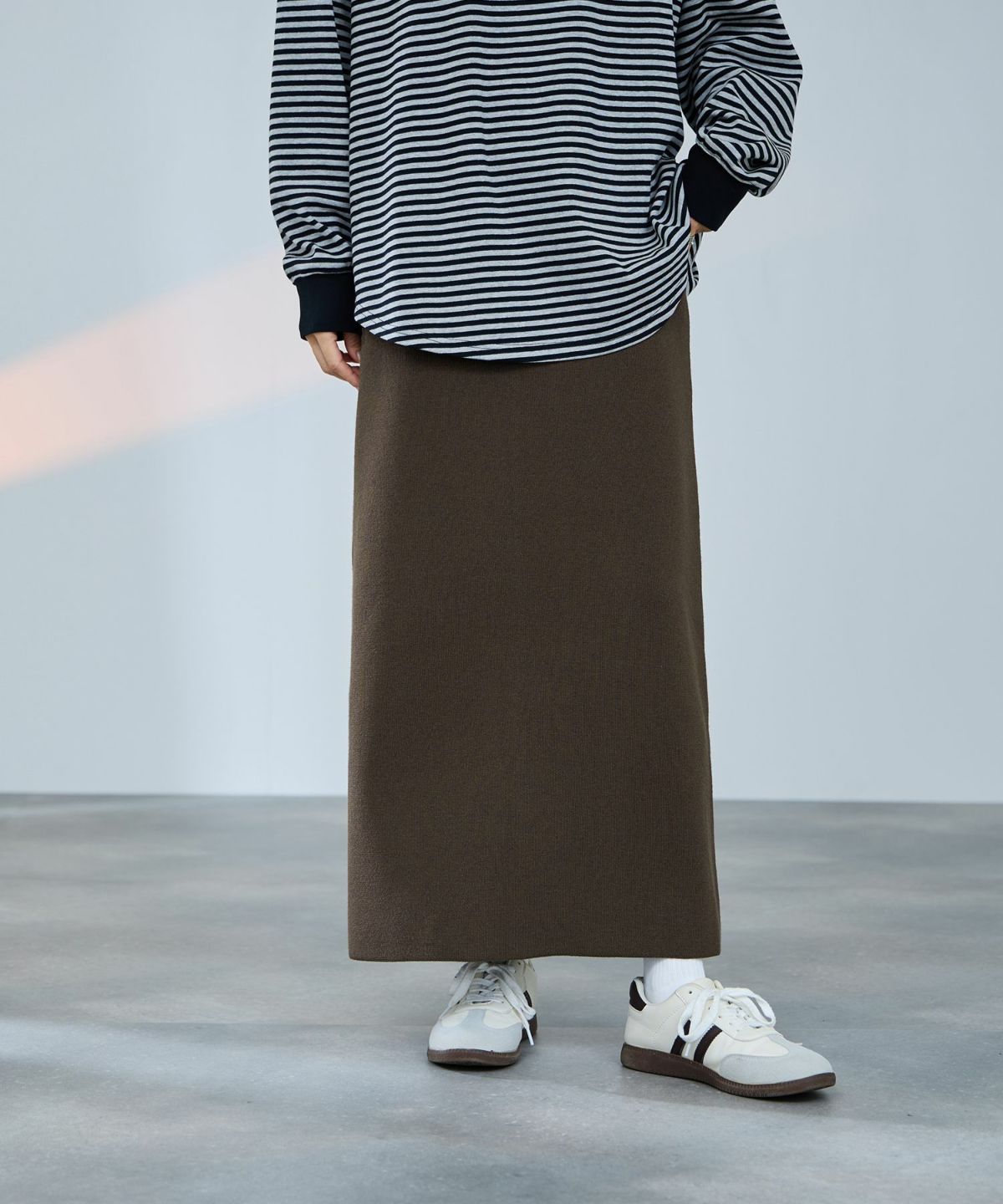 milli de l'air コンフィーズ ミラノリブナロースカート レディース