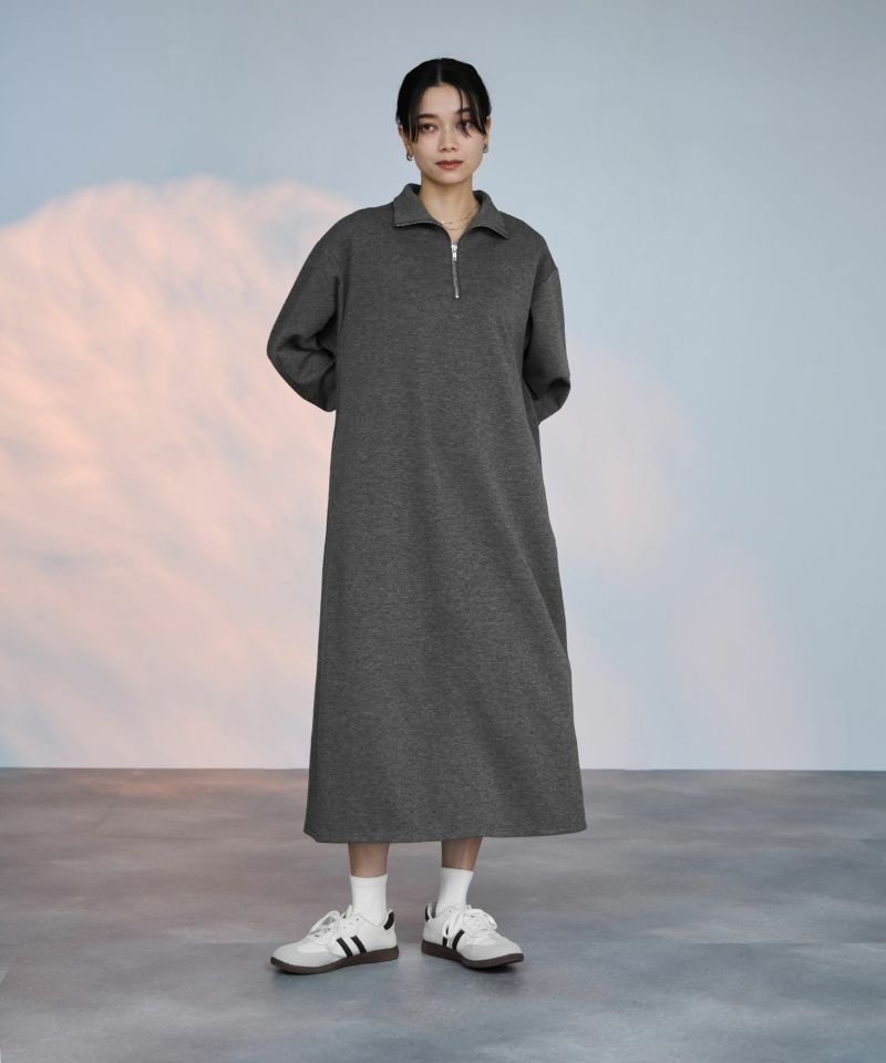 milli de l'air パフィバック ダンボールニット ハーフジップ