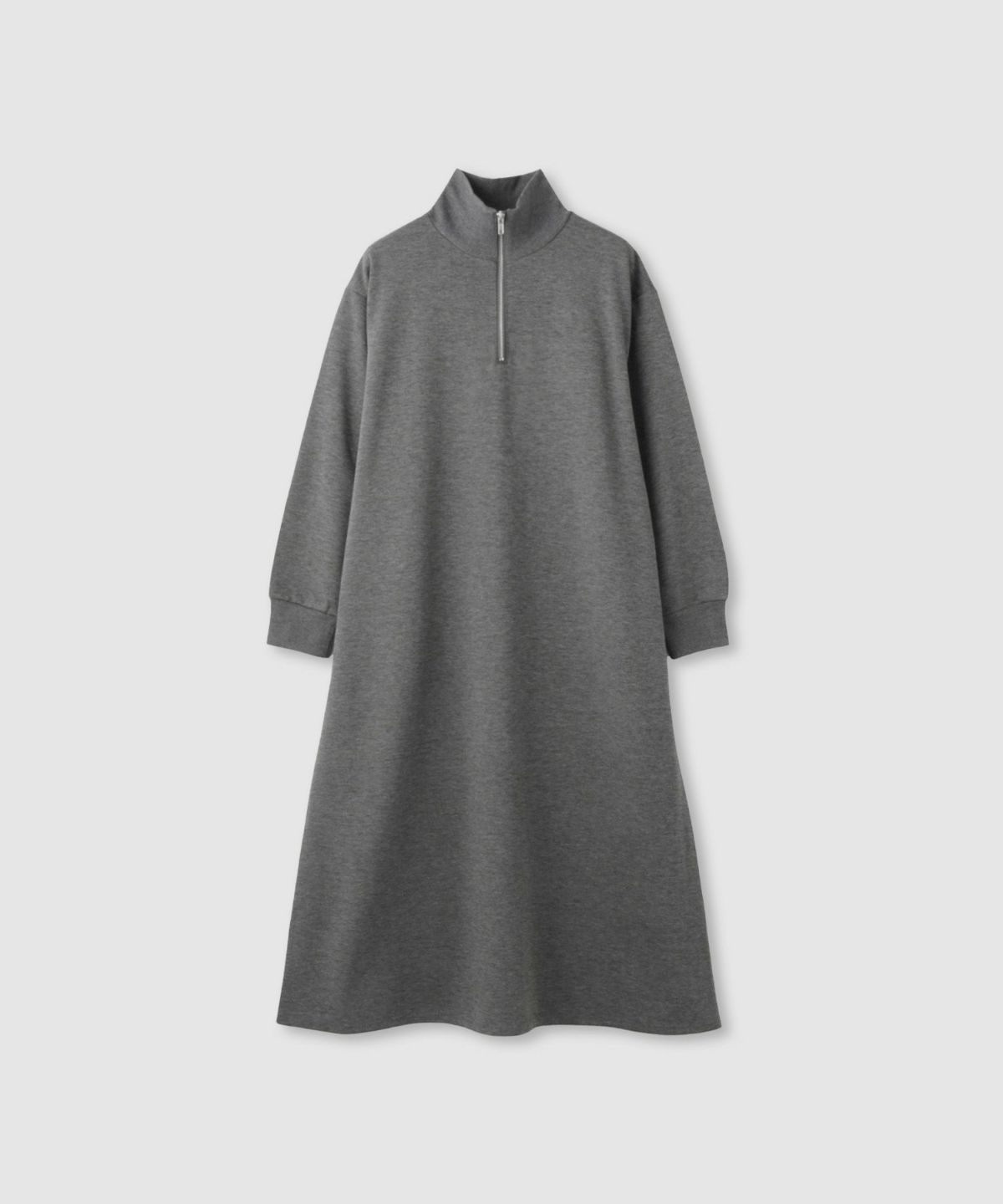 milli de l'air パフィバック ダンボールニット ハーフジップワンピース レディース