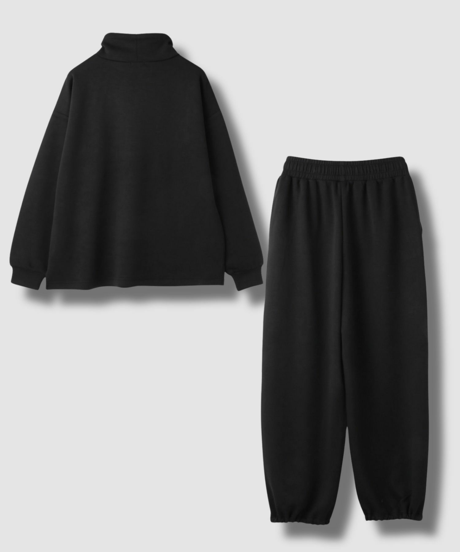 NAVY ハピ楽 もちもち素材 スタンドネックルームセット レディース