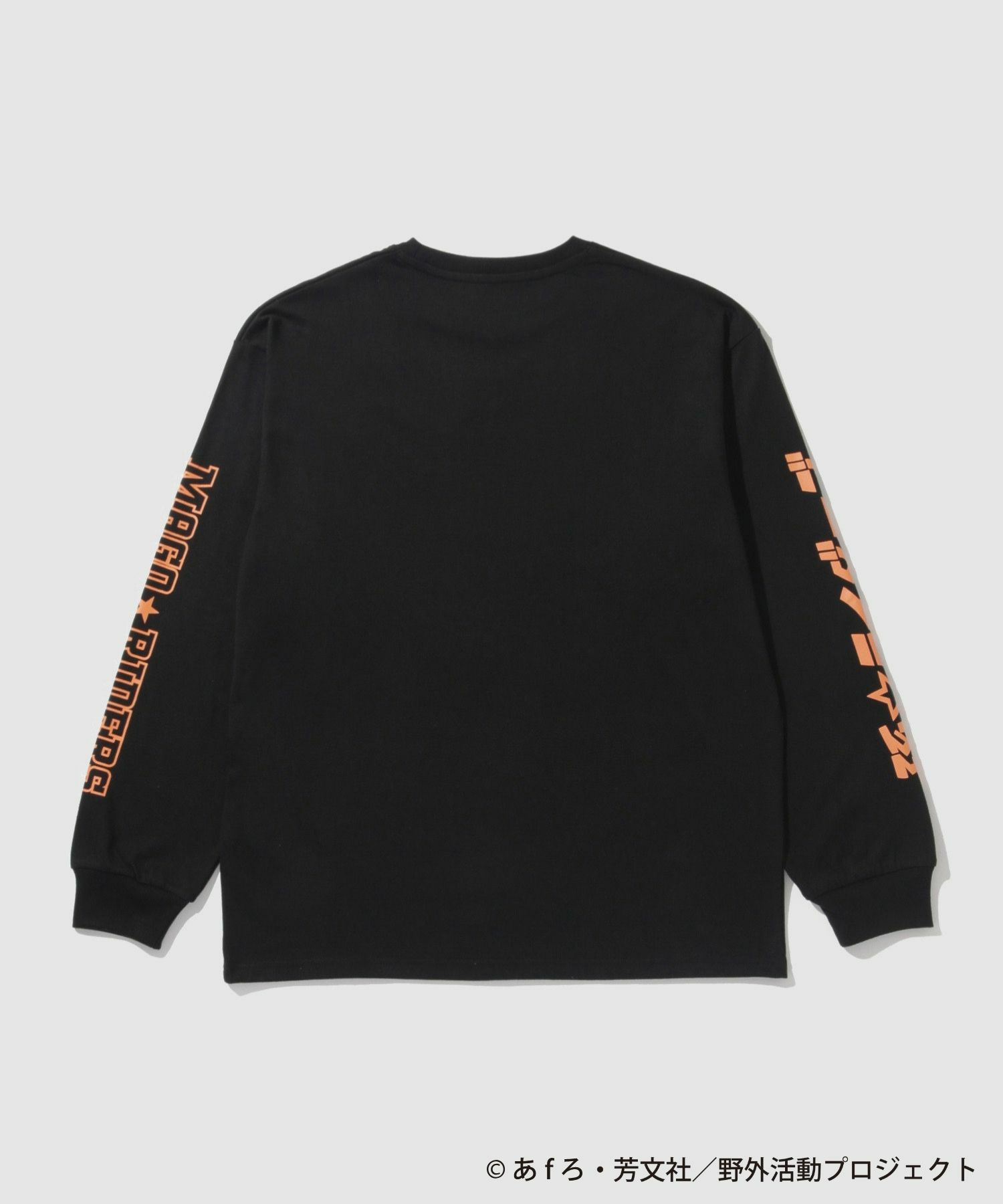 『ゆるキャン△ SEASON３』 袖プリント長袖Tシャツ ブラック メンズ商品画像-2