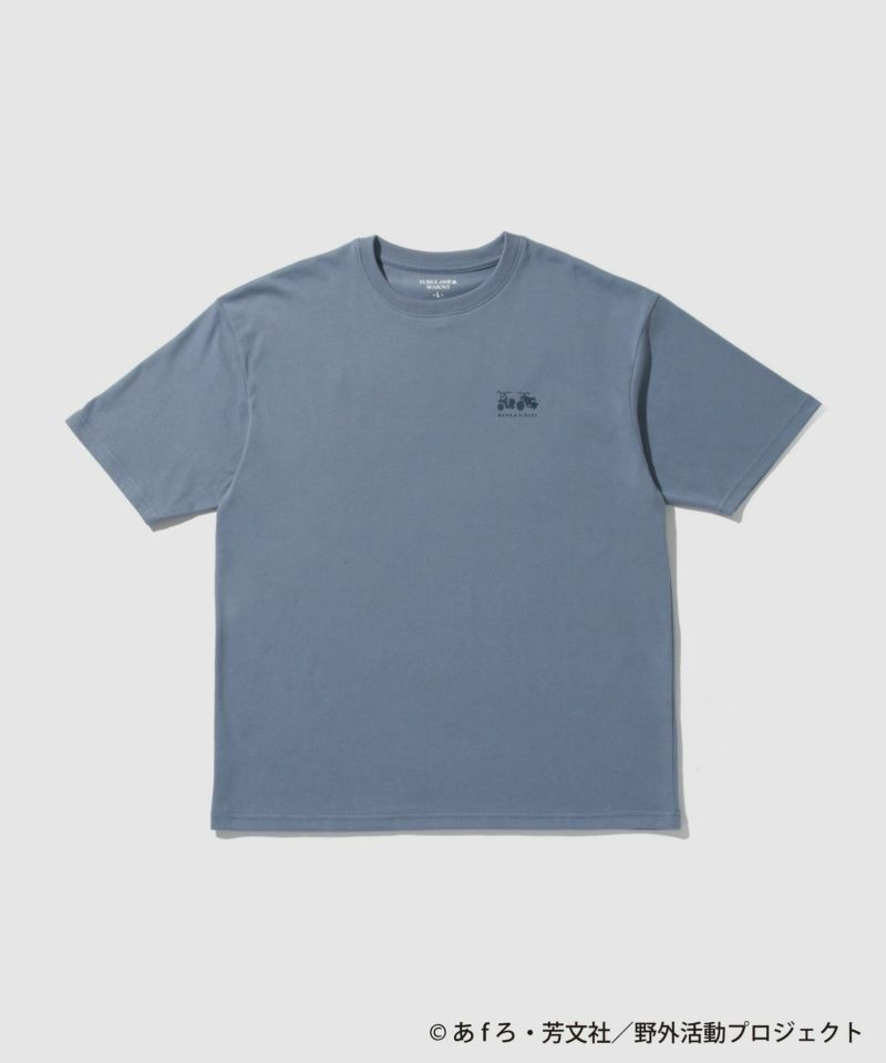 [予約販売 2/6より順次発送予定]『ゆるキャン△ SEASON３』 バックプリントTシャツ ブルー メンズ メール便 対応商品商品画像-2