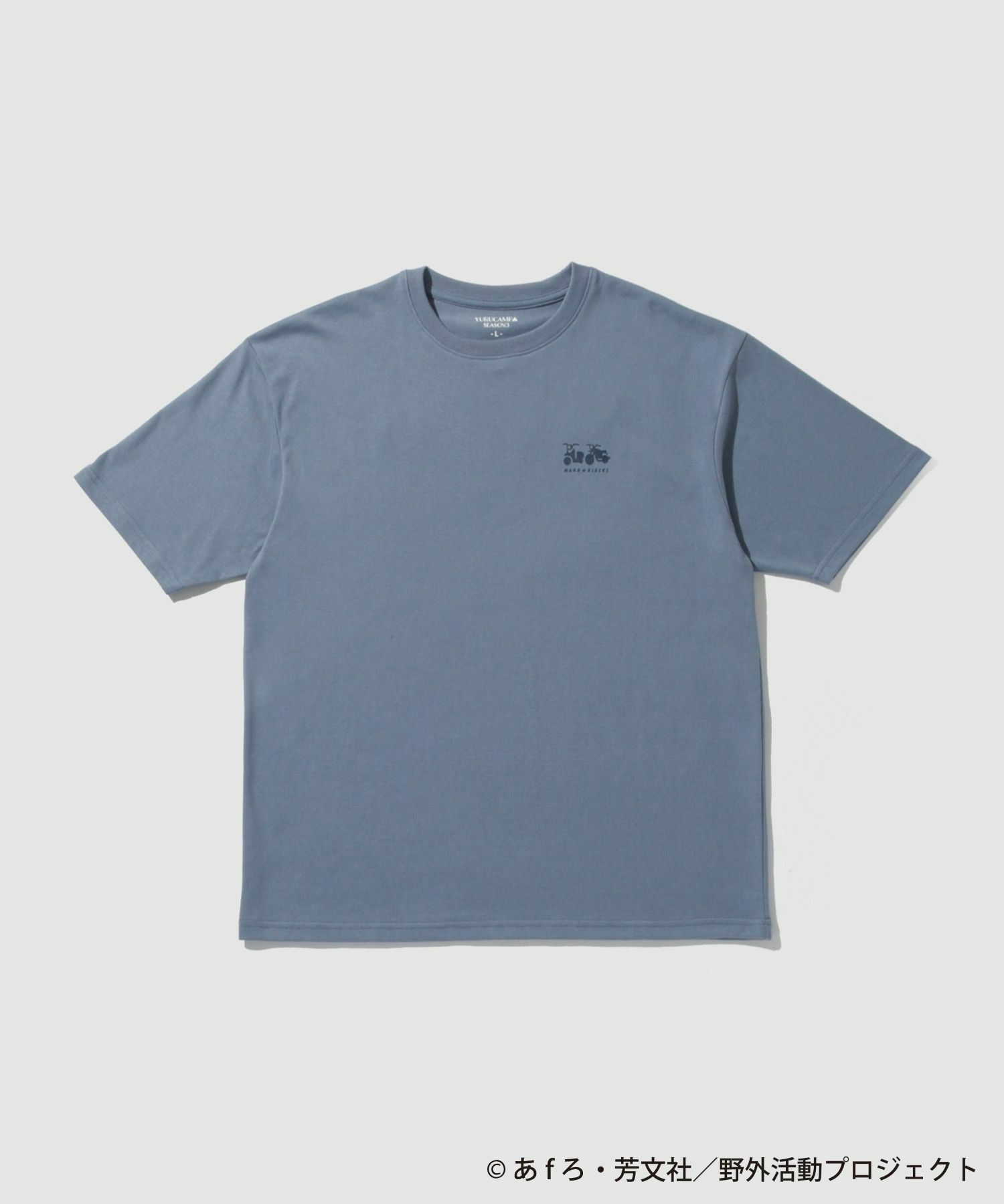 『ゆるキャン△ SEASON３』 バックプリントTシャツ ブルー メンズ メール便 対応商品商品サムネイル-2