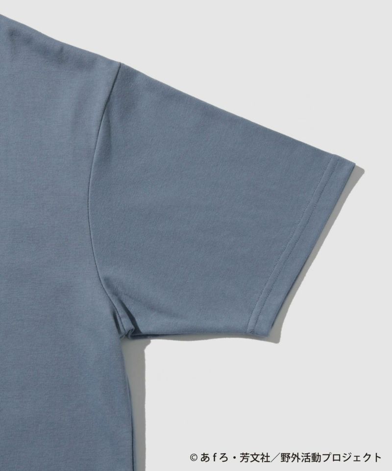 [予約販売 2/6より順次発送予定]『ゆるキャン△ SEASON３』 バックプリントTシャツ ブルー メンズ メール便 対応商品商品画像-4