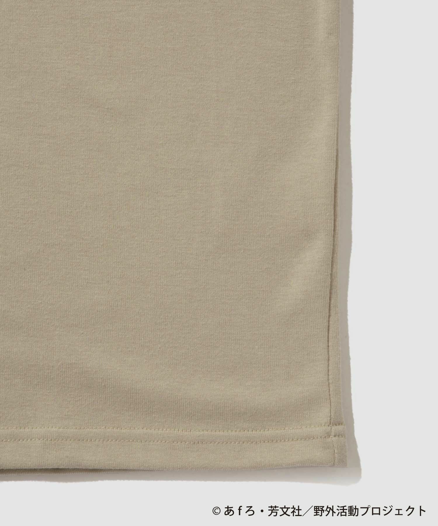 [予約販売 2/6より順次発送予定]『ゆるキャン△ SEASON３』 バックプリントTシャツ ベージュ メンズ メール便 対応商品商品画像-5