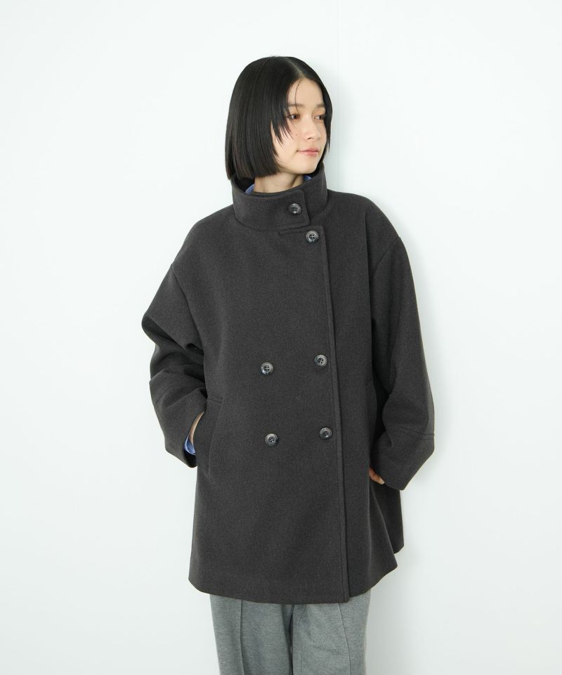 [値下げ]Idnes  スタンドカラーミドルコート レディース商品画像-2