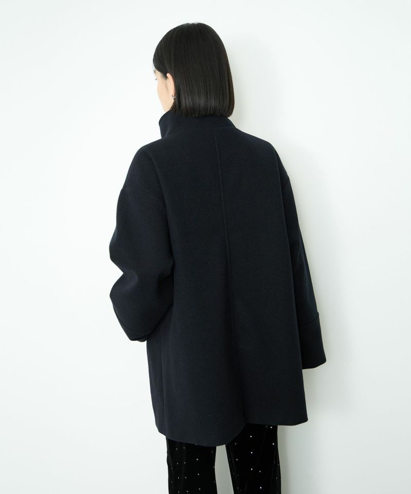 Idnes  スタンドカラーミドルコート レディース商品画像-7