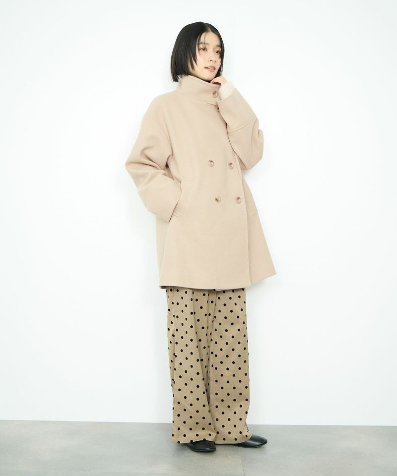Idnes  スタンドカラーミドルコート レディース商品画像-16