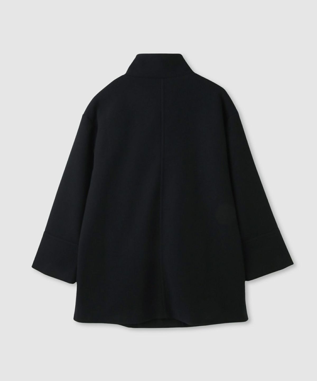 Idnes スタンドカラーミドルコート レディース