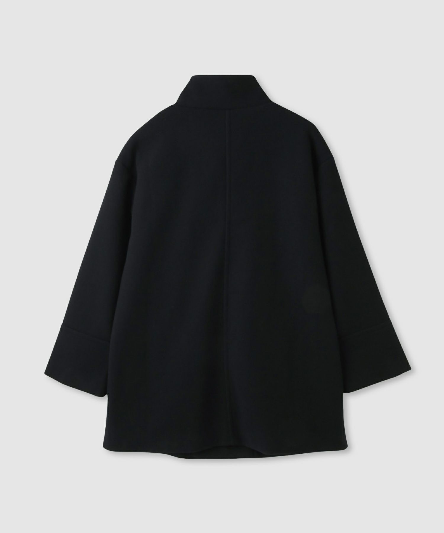 Idnes スタンドカラーミドルコート レディース