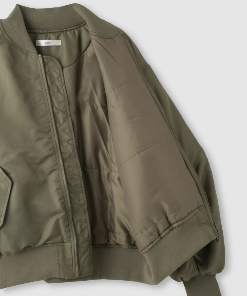 Idnes  中綿MA-1タイプジャケット レディース商品画像-17