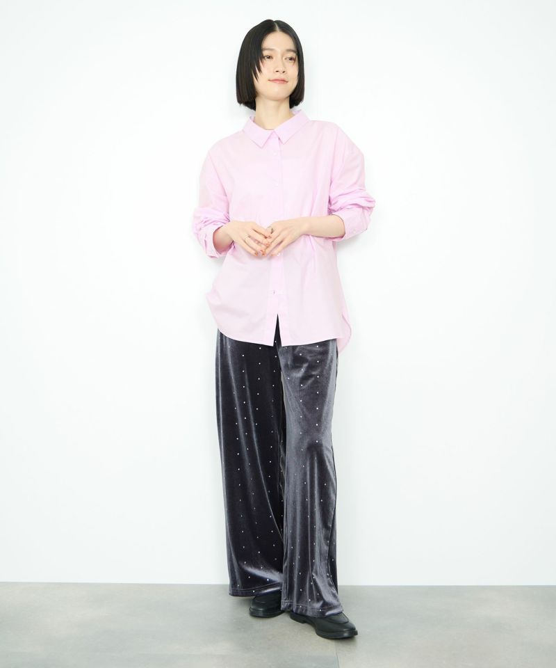 [値下げ]Idnes  レギュラーカラーオーバーサイズシャツ レディース商品画像-8