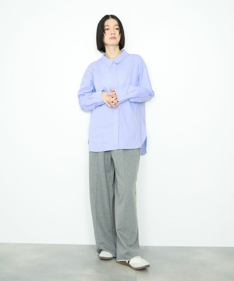 Idnes  レギュラーカラーオーバーサイズシャツ レディース商品画像-11