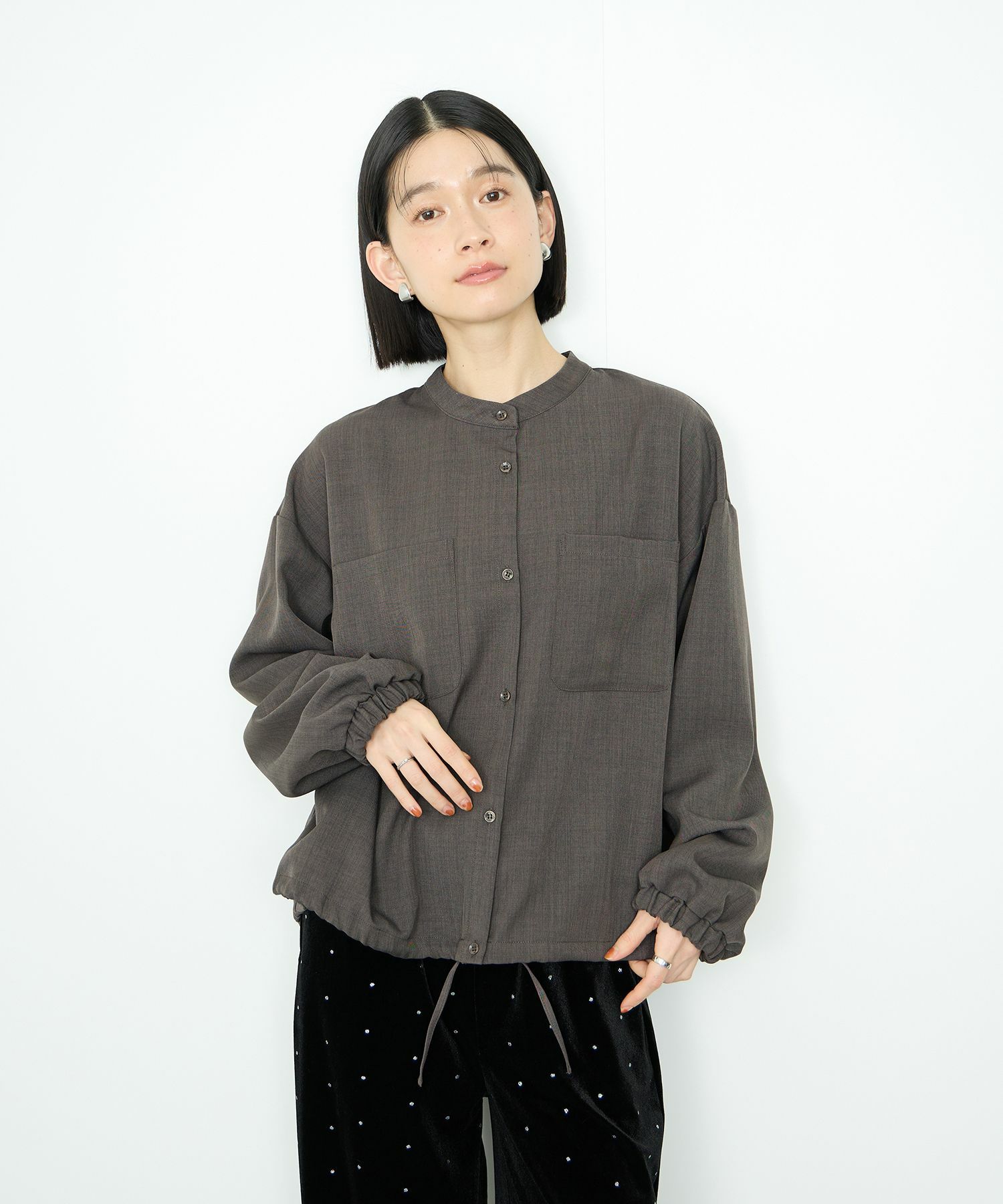 Idnes 裾ドロストブラウス レディース商品画像-4