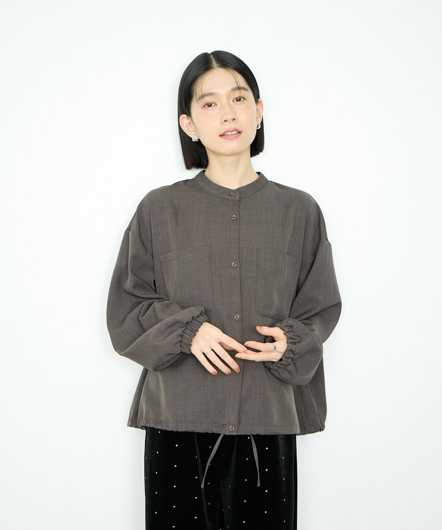 Idnes  裾ドロストブラウス レディース商品画像-5