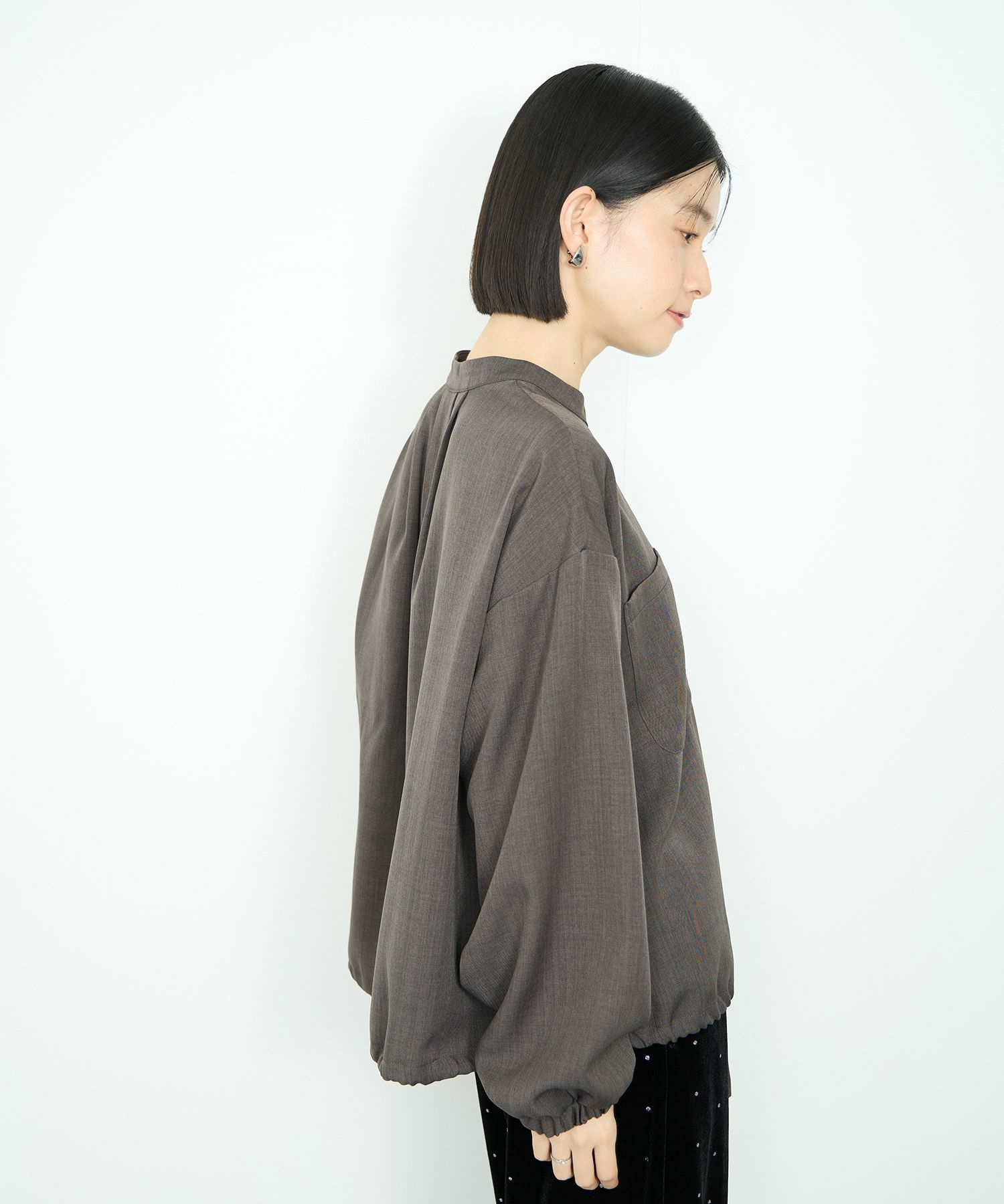 Idnes 裾ドロストブラウス レディース商品画像-7